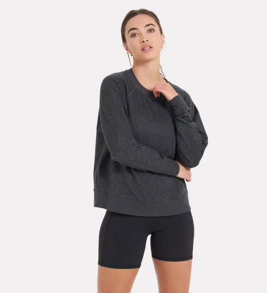 Cotton blend crew neck tshirt for women