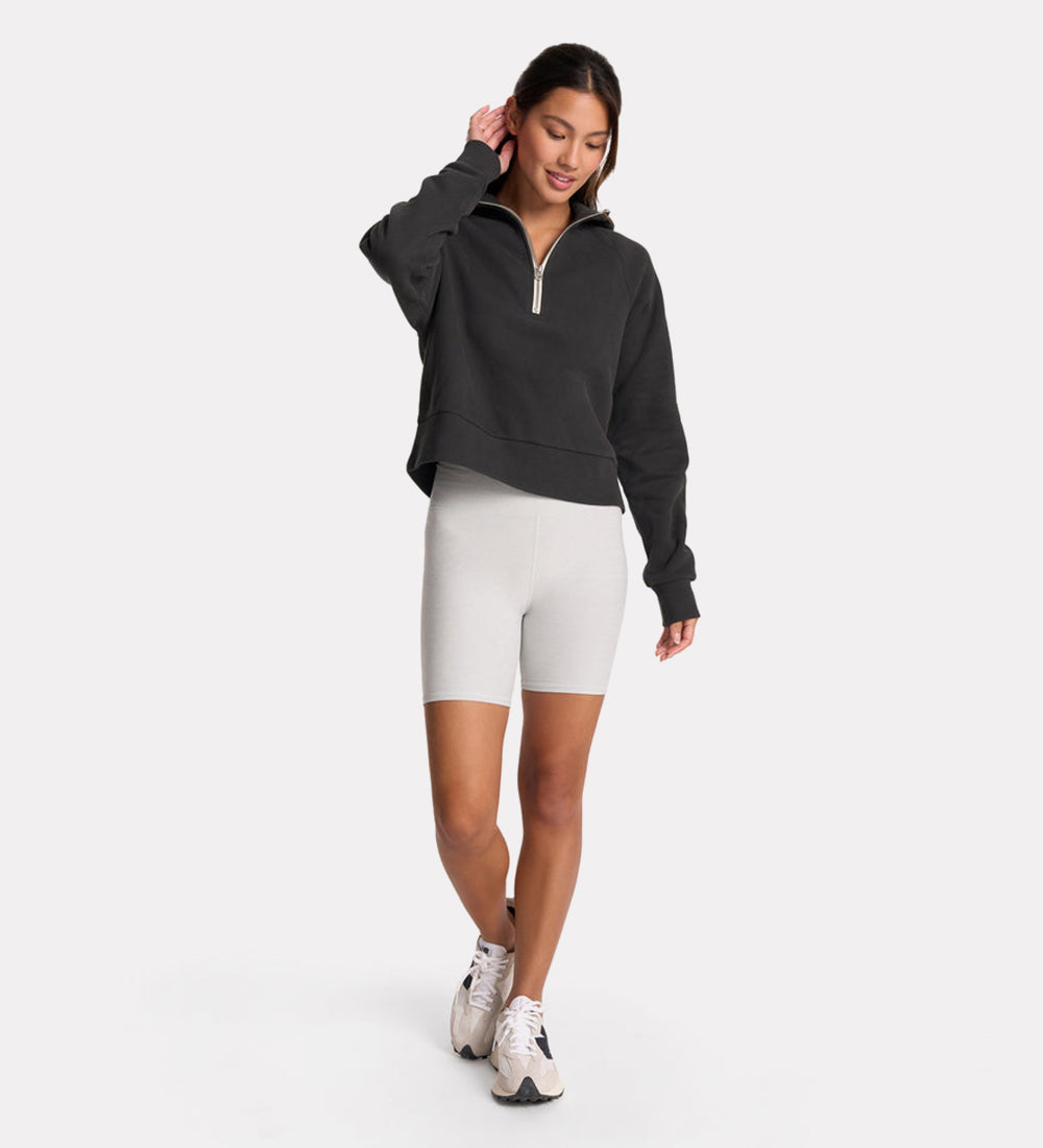 Women's casual quarter zip hoodie