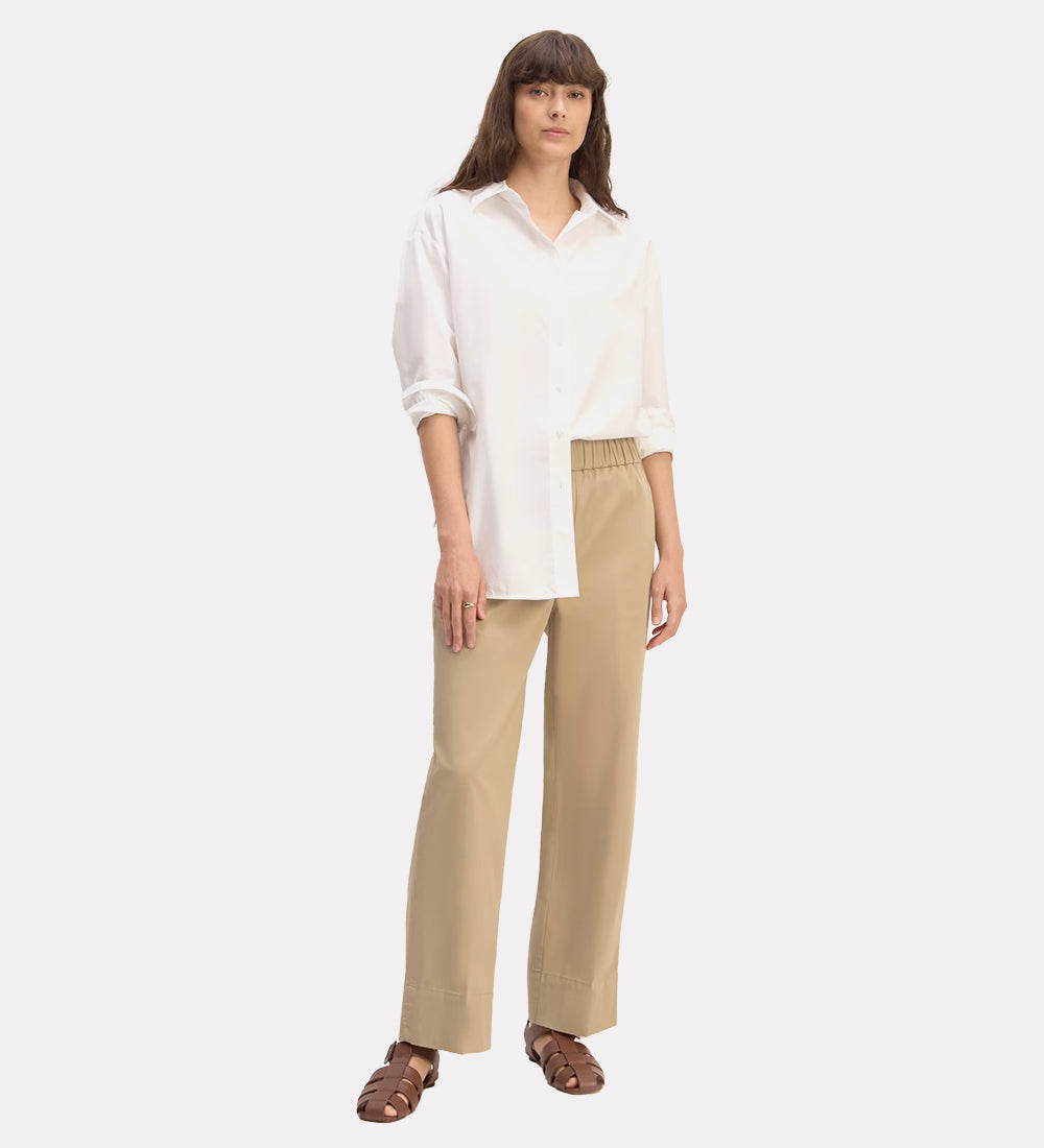 Women's polyester blend trousers