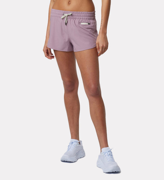 Women's cotton blend mid-rise shorts