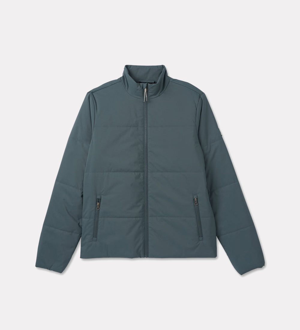 Men's solid quilted jacket