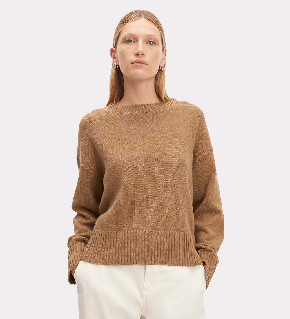 Wool crew neck sweater