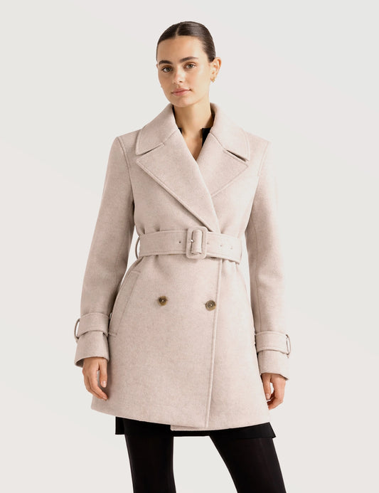 Belted Double Breasted Coat