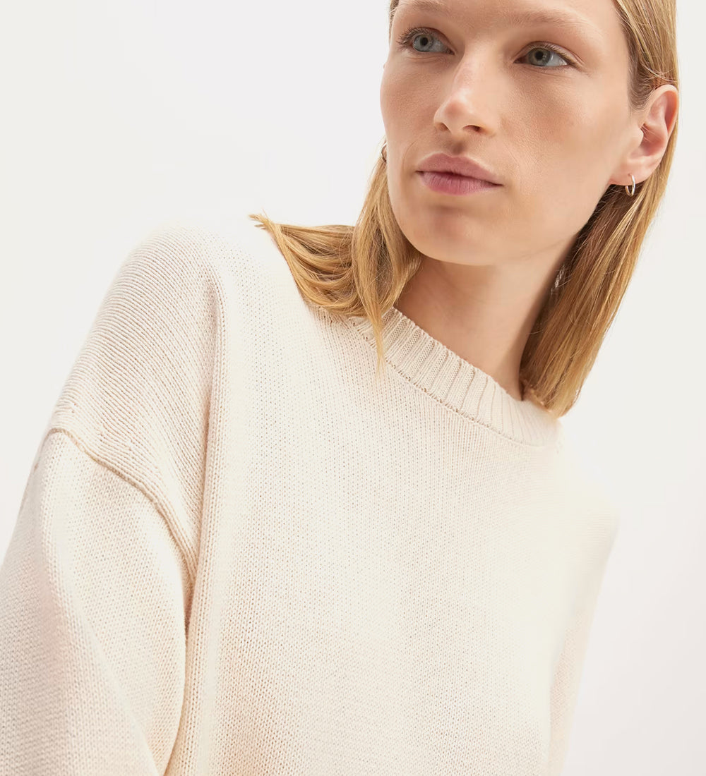 Wool crew neck sweater