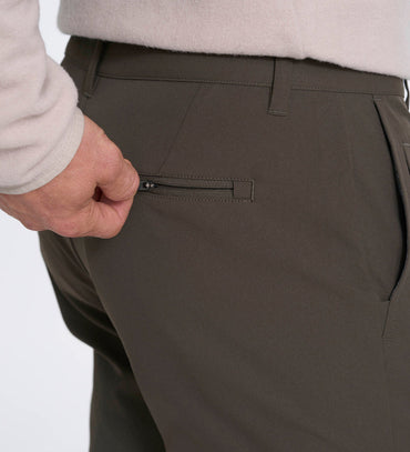 Men's regular cotton blend pants