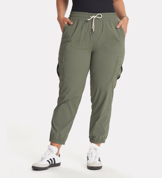 Comfort cargo style joggers for women