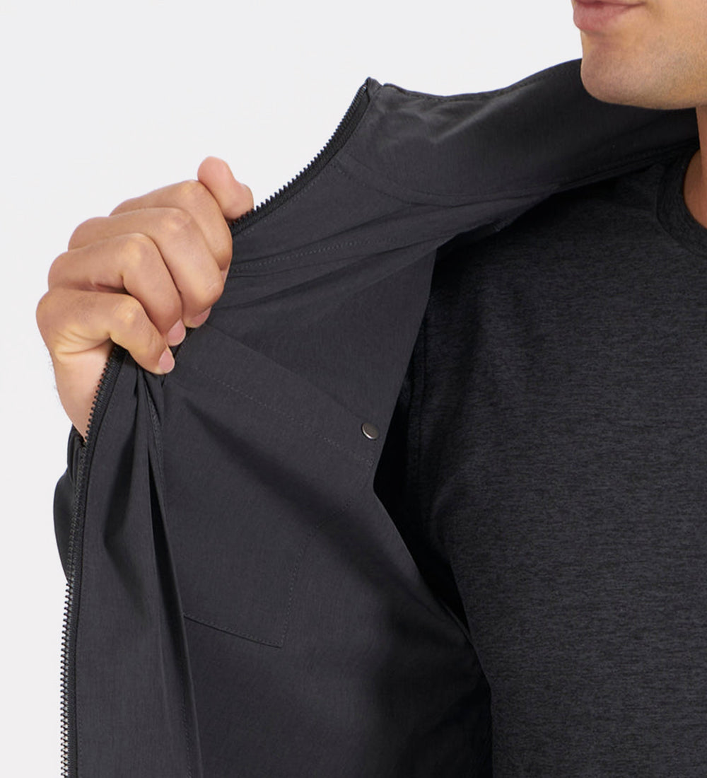 Men's solid casual jacket