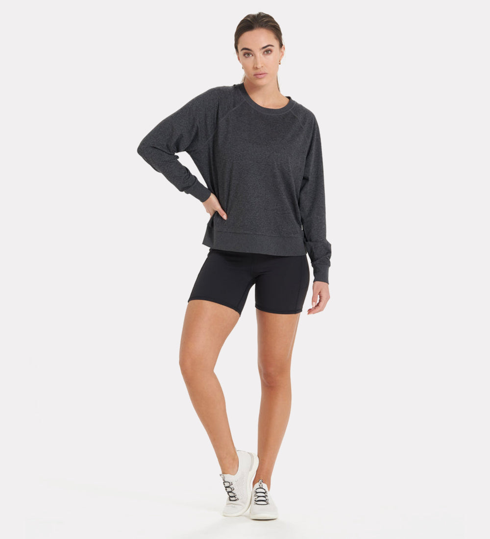 Cotton blend crew neck tshirt for women