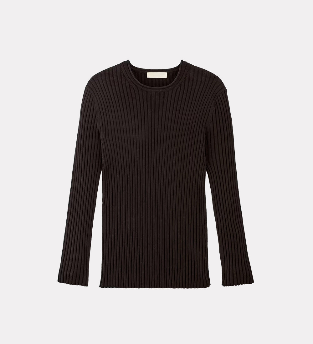 Solid Knit Ribbed Top Winslet