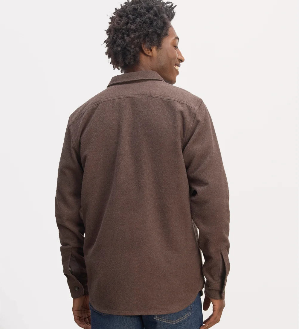 Shirt jacket with epaulettes