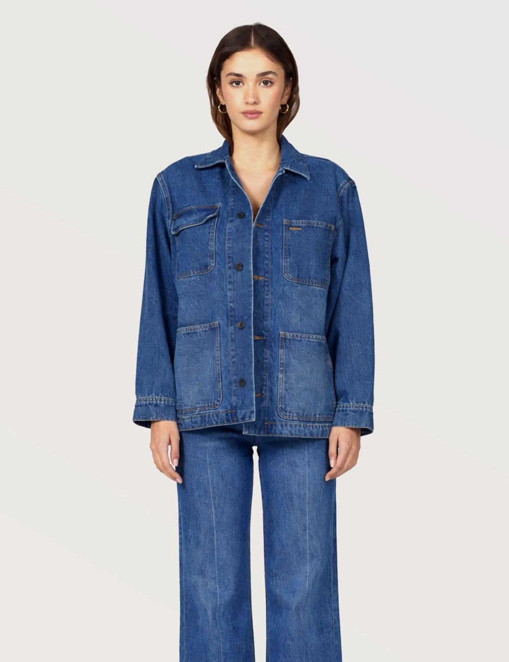 Denim Relaxed Utility Jacket