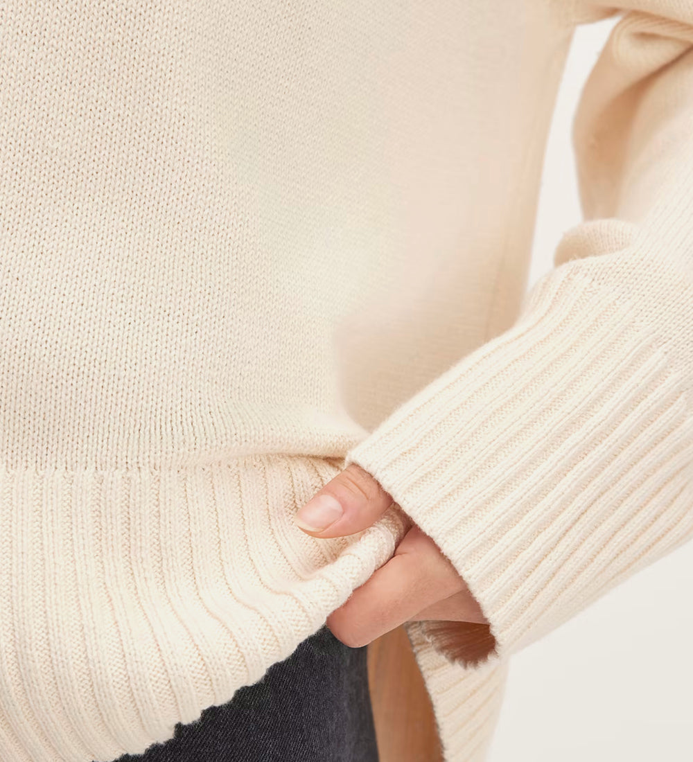 Wool crew neck sweater