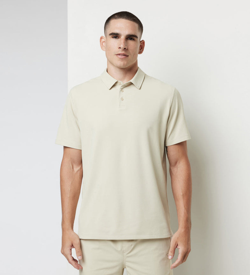 Men's casual pure cotton collared tshirt