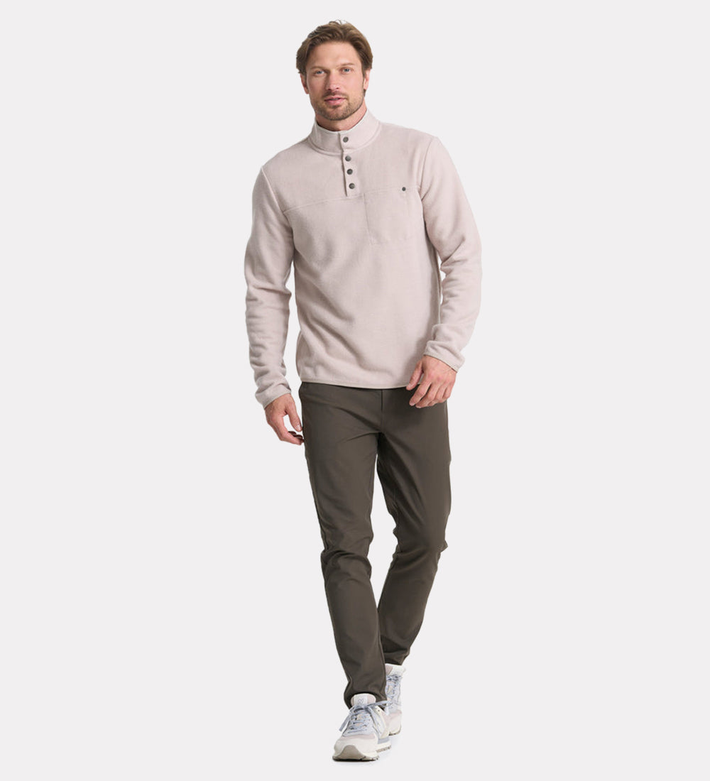 Men's regular cotton blend pants