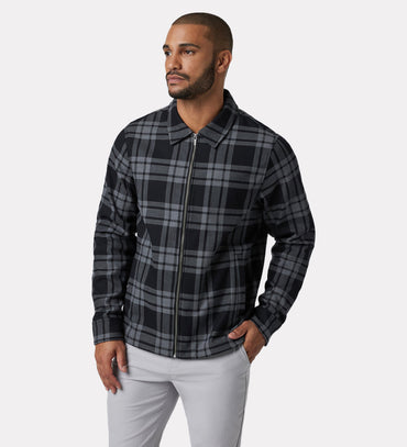 Checkered casual jacket for men
