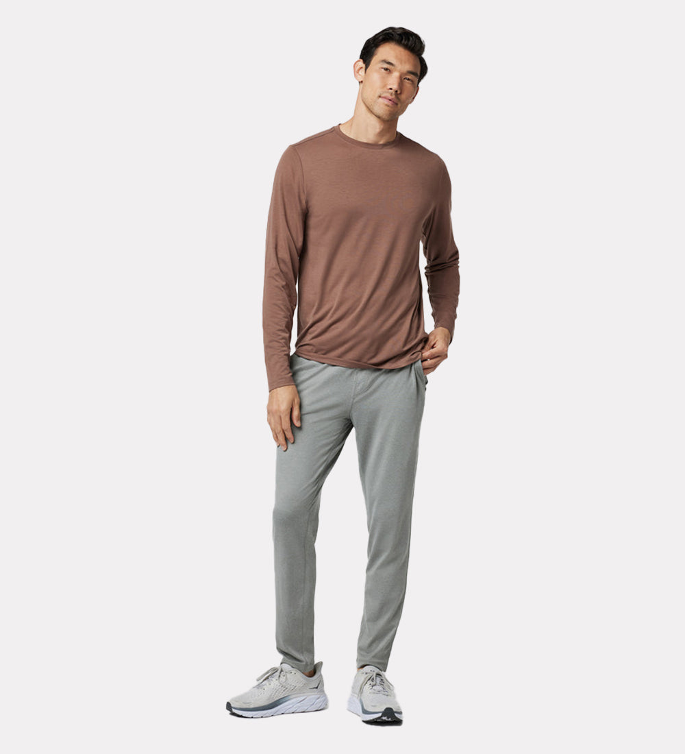 Cotton blend track pants for men