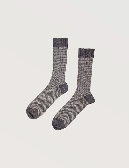 Classic Ribbed Crew Socks