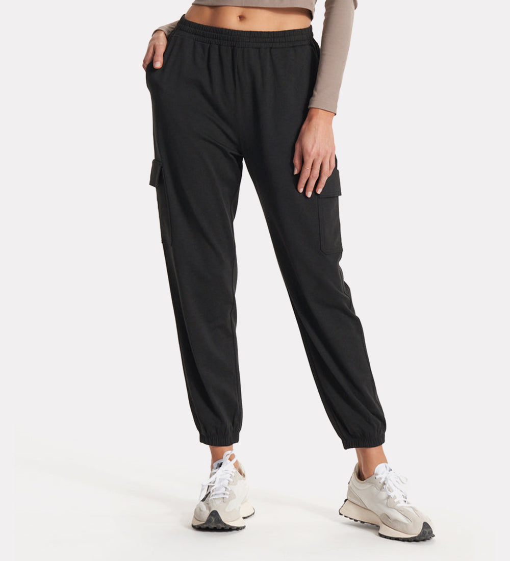 Women's classic relaxed polyester joggers