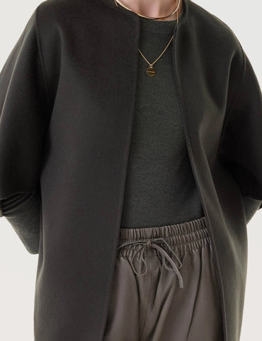 Relaxed Open Front Jacket