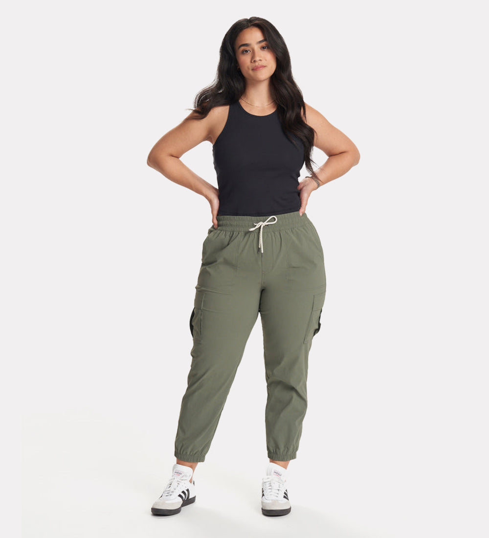 Comfort cargo style joggers for women