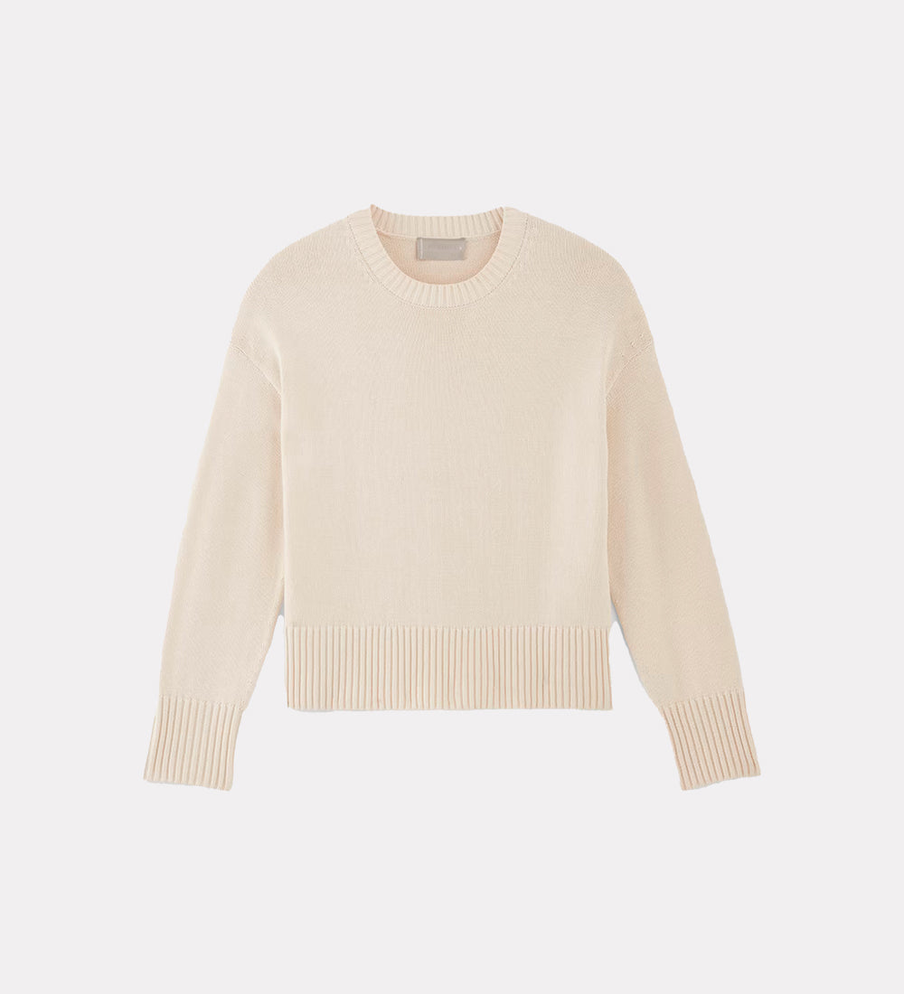 Wool crew neck sweater