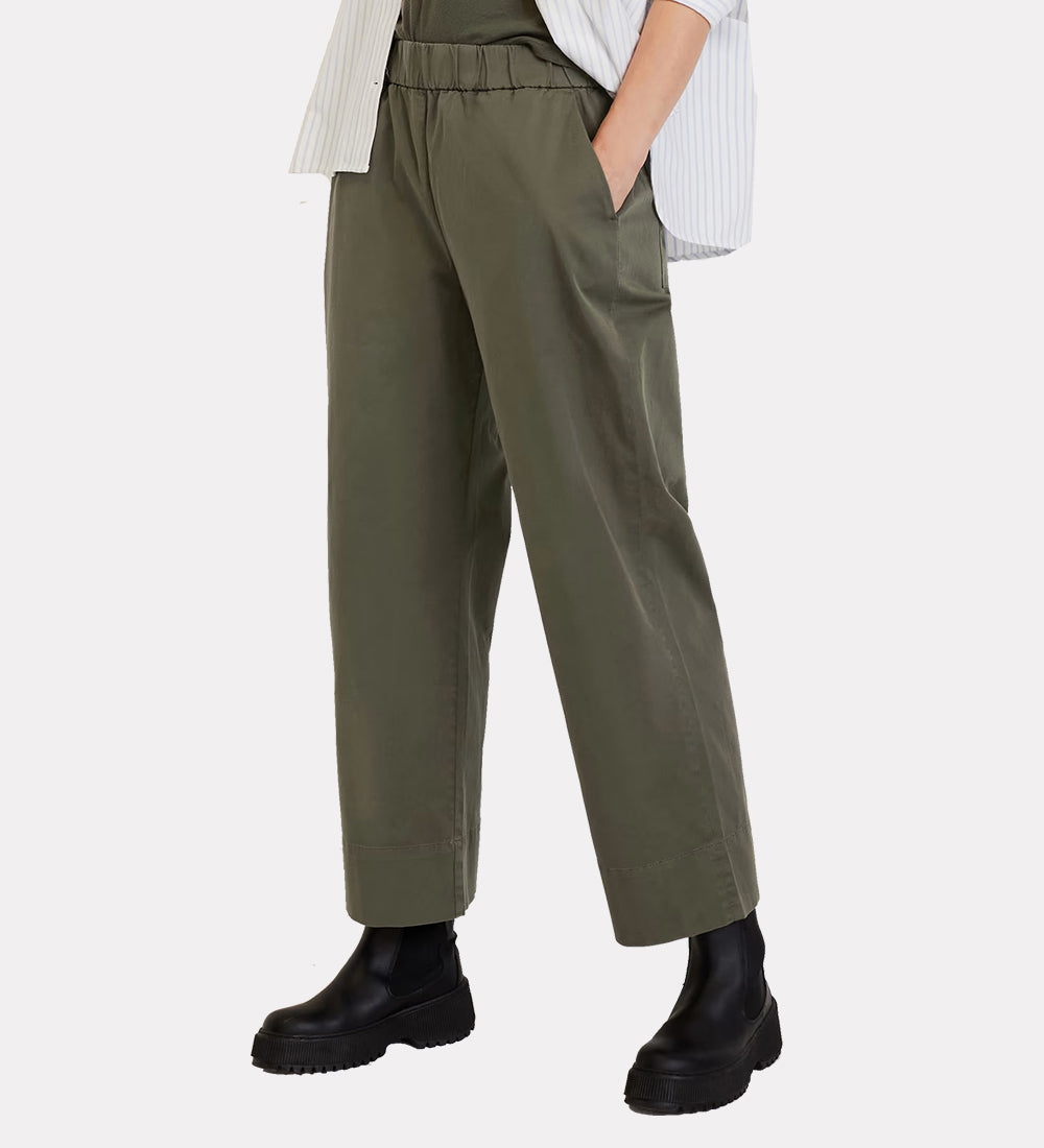 Women's polyester blend trousers