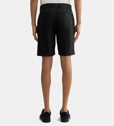 Men black regular shorts