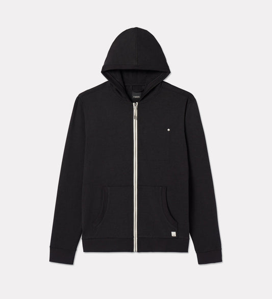 Classic black hoodie for men