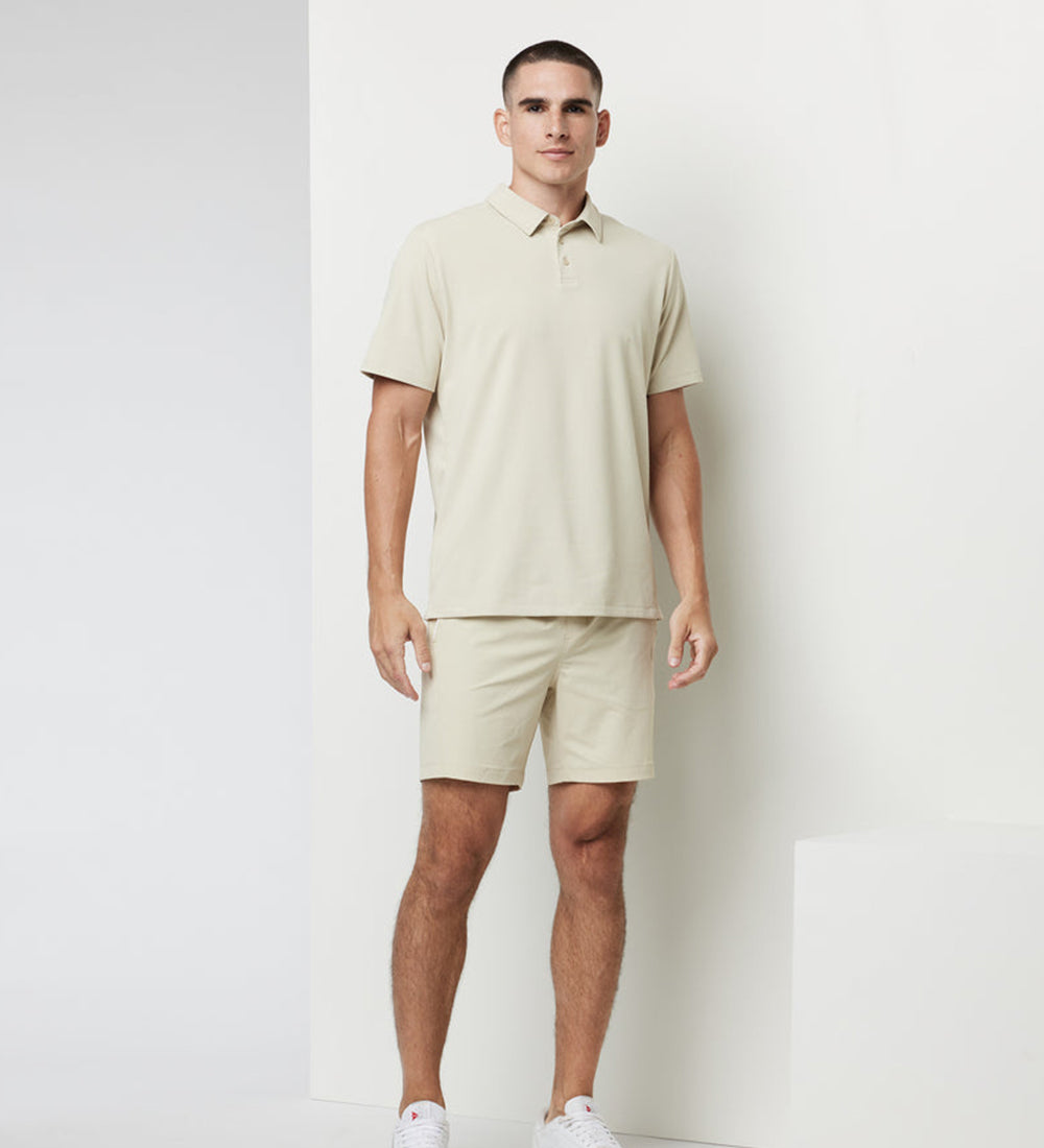 Men's casual pure cotton collared tshirt