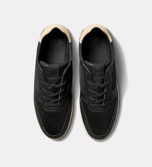 Panelled lace-up sneakers