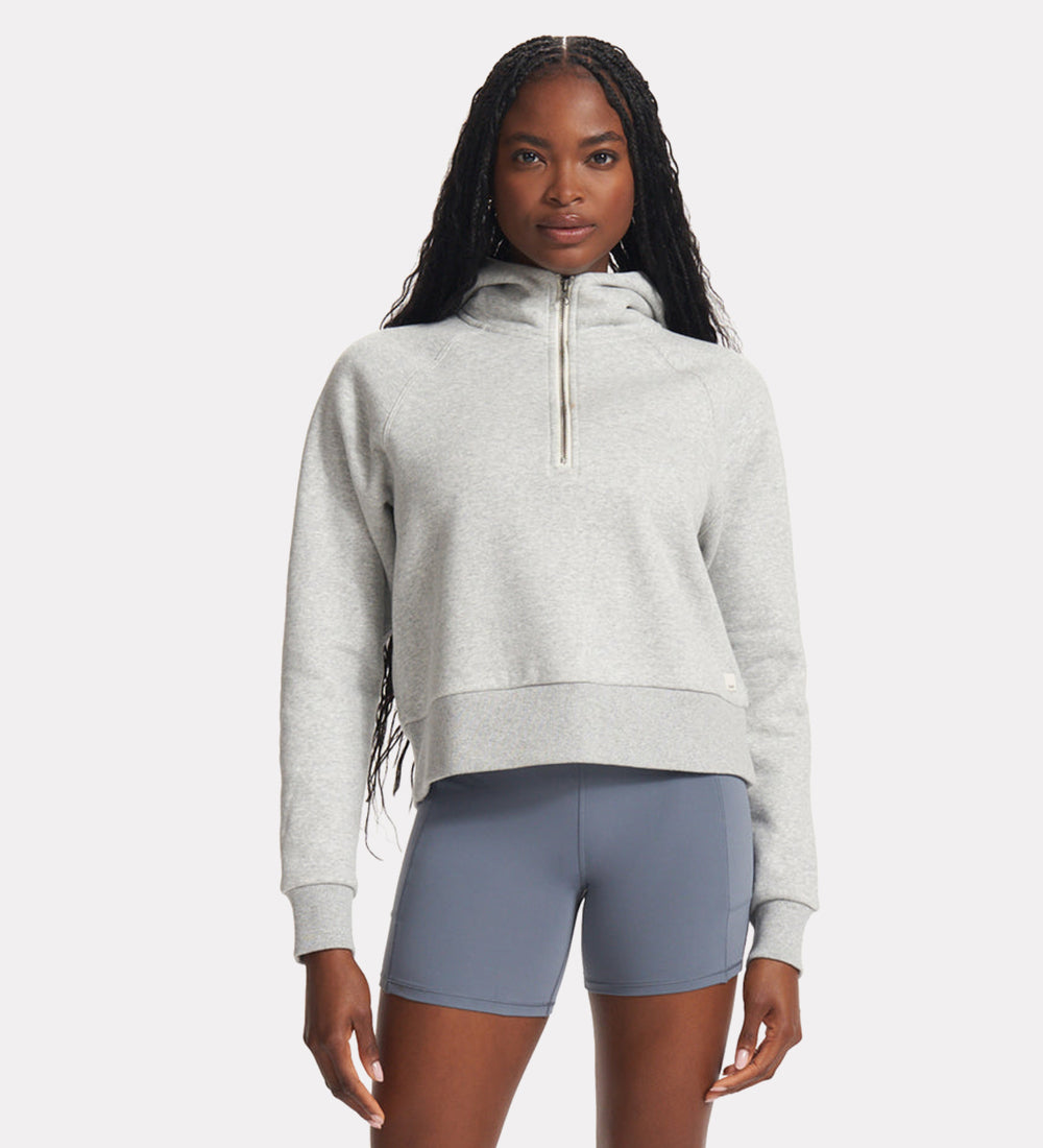 Women's casual quarter zip hoodie
