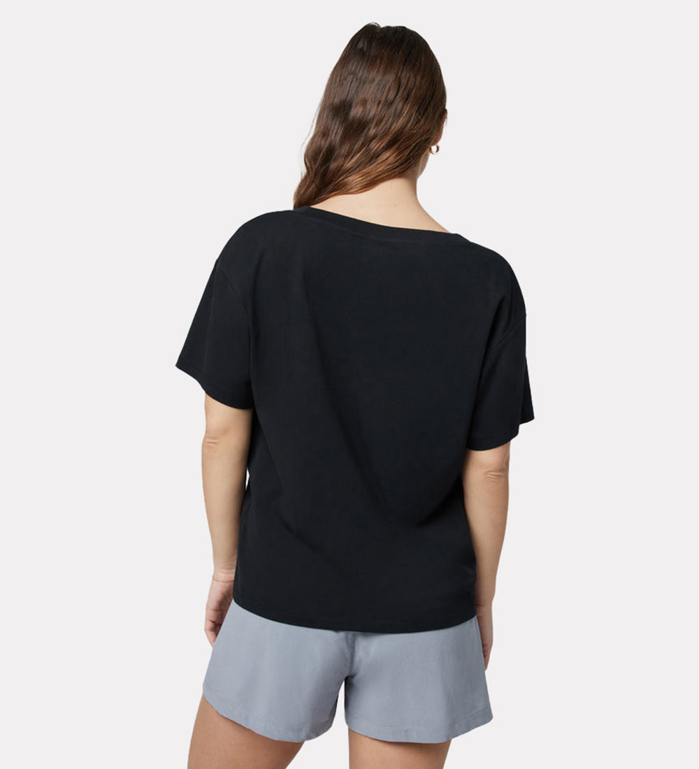 Cotton blend v neck tshirts for women