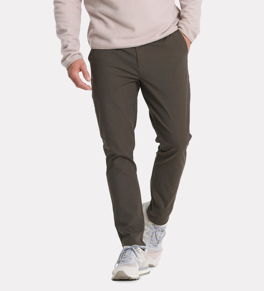 Men's regular cotton blend pants