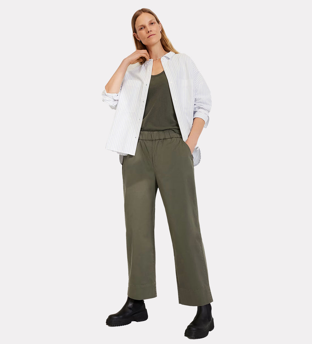 Women's polyester blend trousers