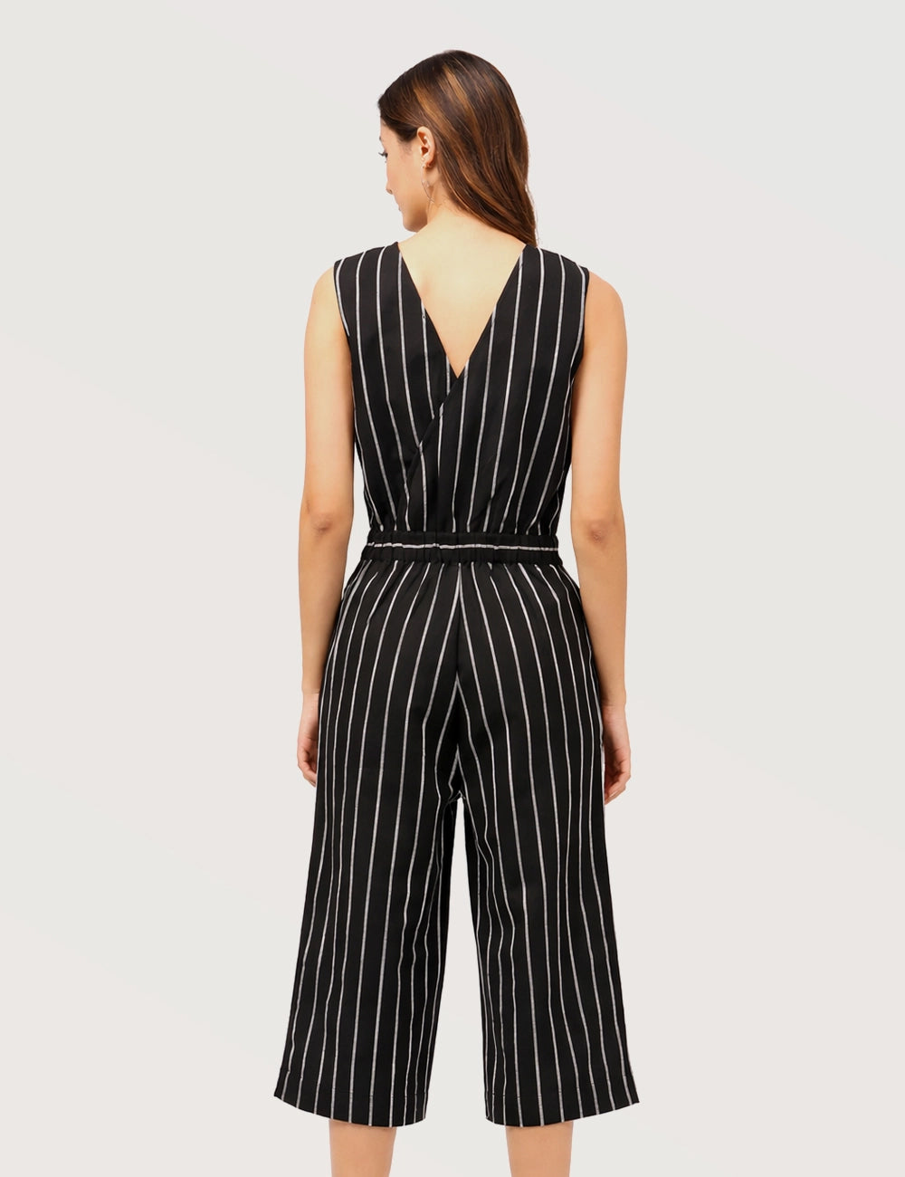 Casual Striped Jumpsuit