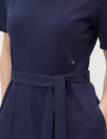 Structured Belted Jumpsuit