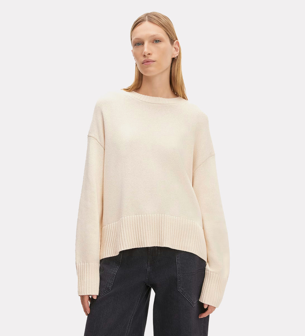 Wool crew neck sweater