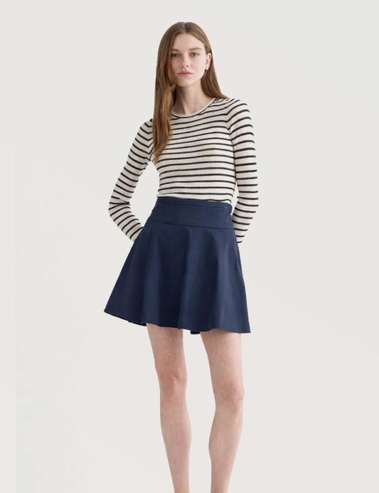 High-waist Flared Skirt