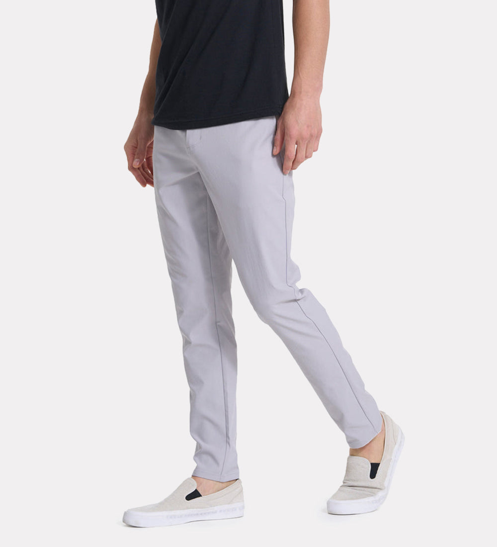 Men's regular cotton blend pants