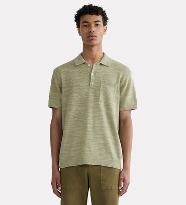 Textured polo collar t-shirt