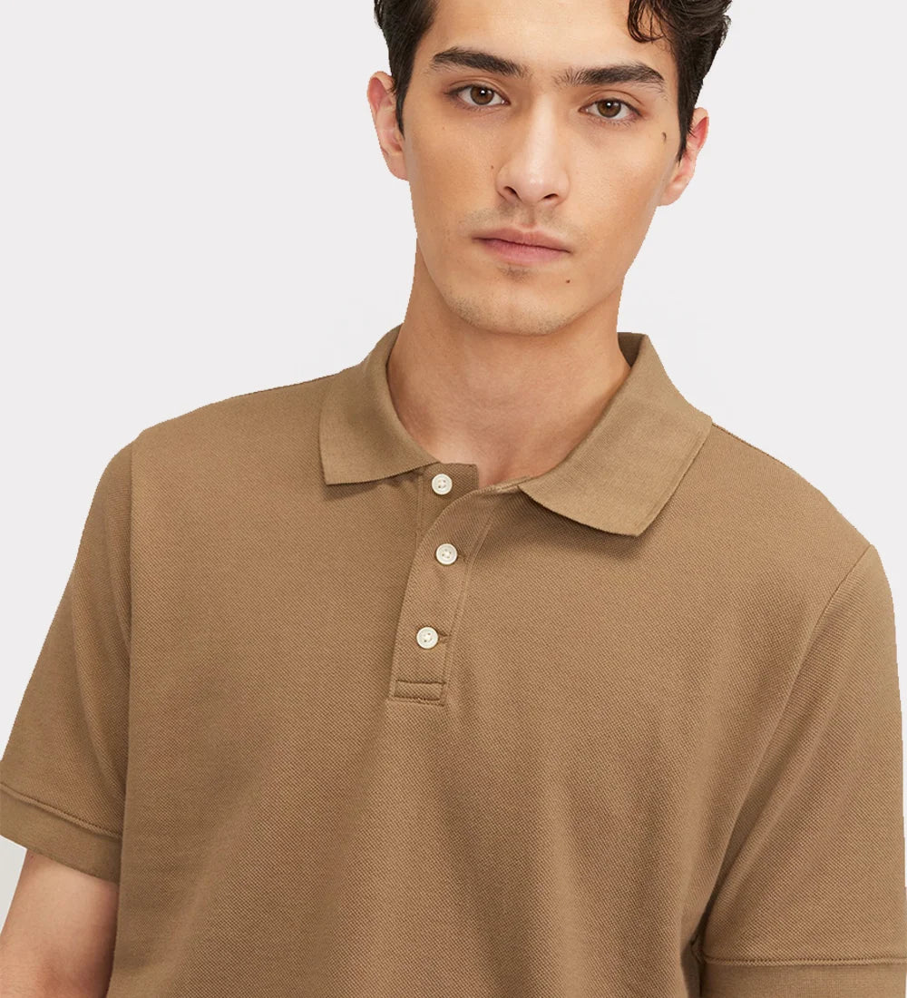 Polo collar pockets t-shirt