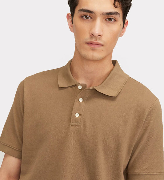 Polo collar pockets t-shirt