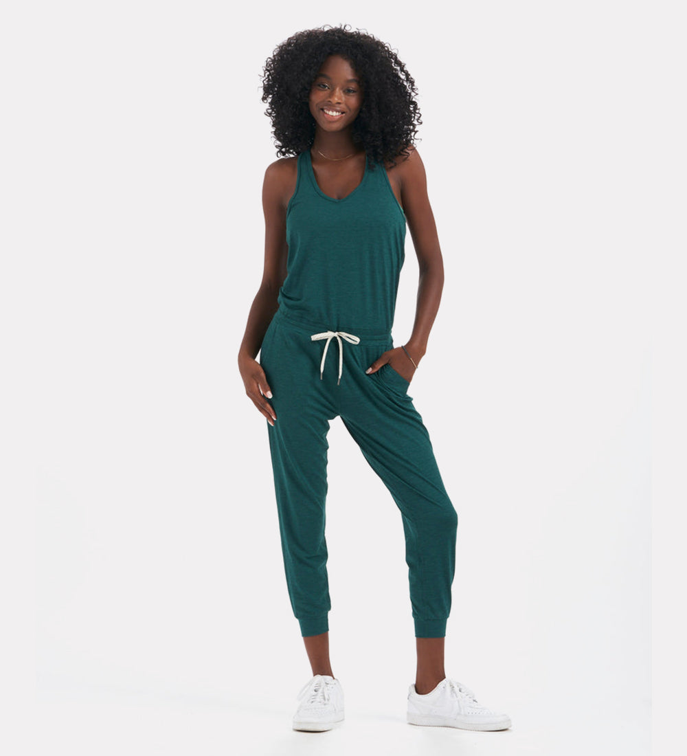 Sleeveless wrap jumpsuit