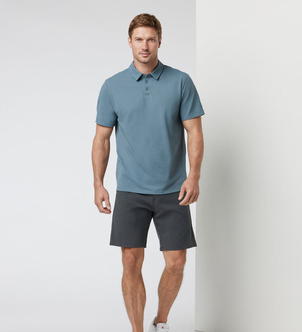 Men's casual pure cotton collared tshirt