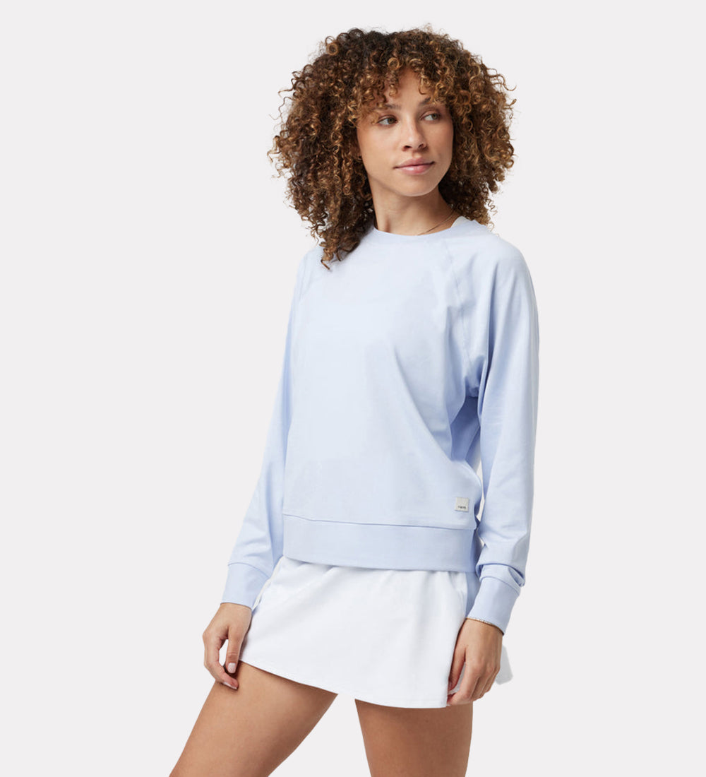 Cotton blend crew neck tshirt for women