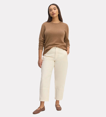 Cotton crew neck sweater