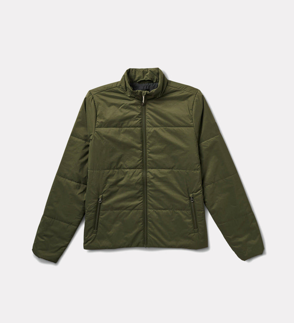 Men's solid quilted jacket