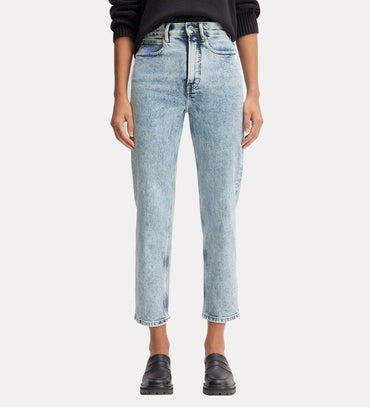 Ankle length denim womens jeans