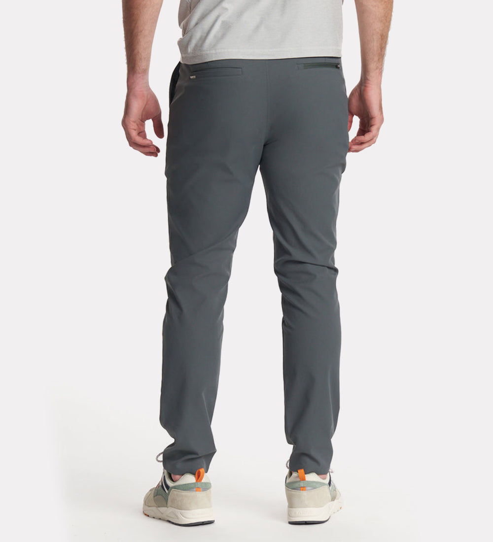 Men's regular cotton blend pants