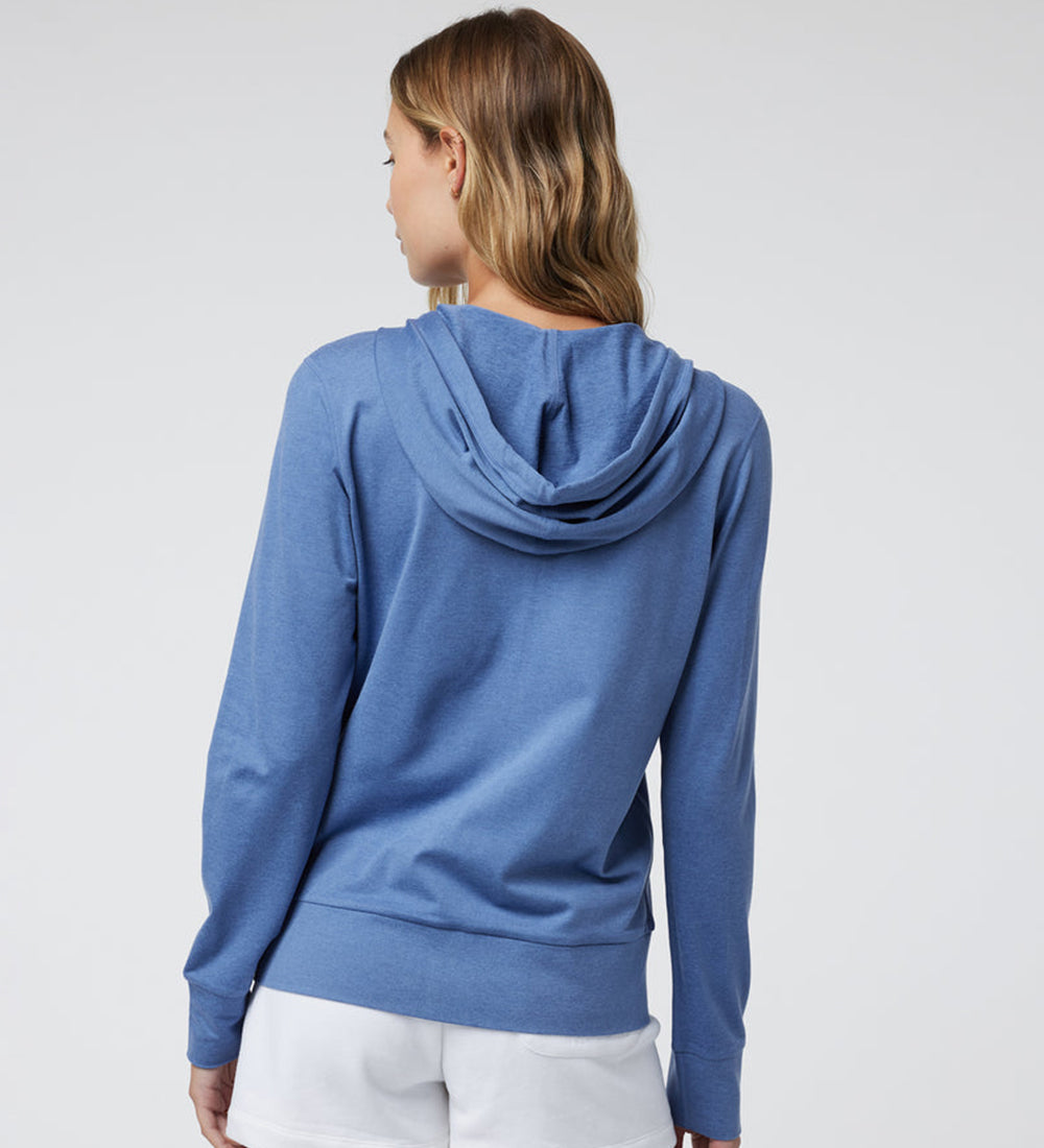 Full sleeve solid hoodie for women